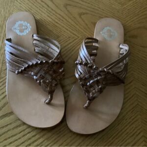 Ecote Woven Tan Sandals